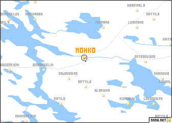 map of Möhkö