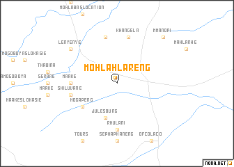 map of Mohlahlareng