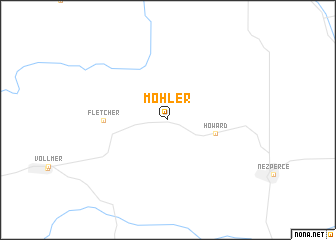 map of Mohler