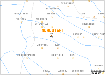 map of Mohlotshi