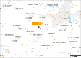 map of Mohns Hill