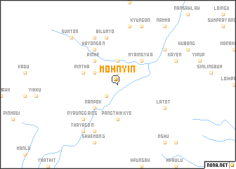 map of Mohnyin