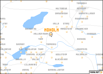 map of Moholm