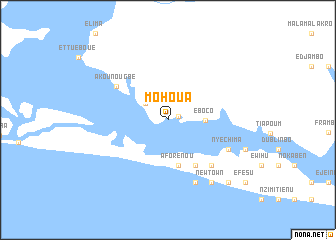 map of Mohoua