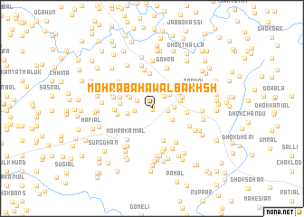 map of Mohra Bahāwal Bakhsh