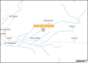 map of Moḩsenābād