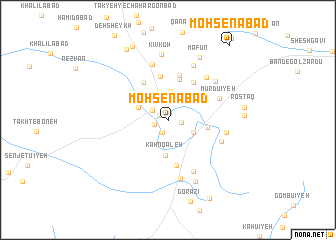 map of Moḩsenābād