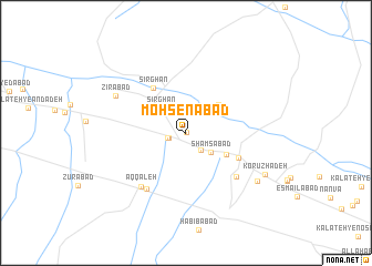 map of Moḩsenābād