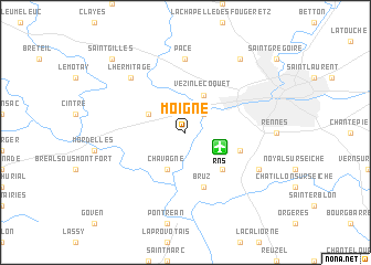 map of Moigné