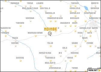 map of Moimbé