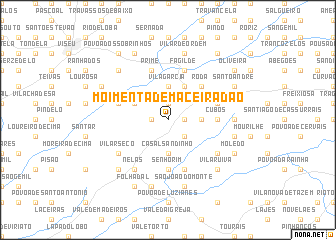 map of Moimenta de Maceira Dão