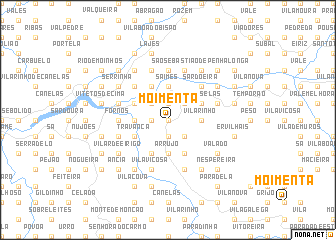 map of Moimenta