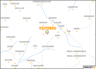 map of Mo‘īnābād