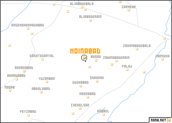 map of Mo‘īnābād