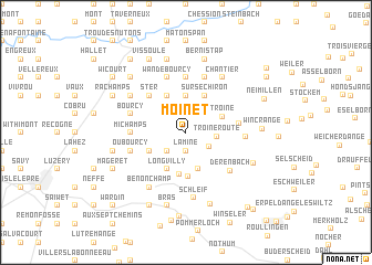 map of Moinet