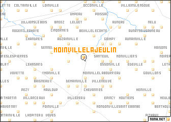 map of Moinville-la-Jeulin