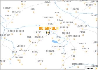 map of Mõisaküla