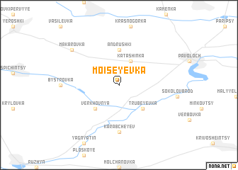 map of Moiseyevka