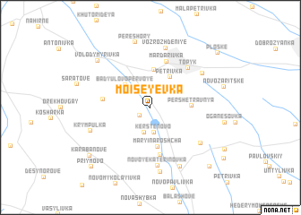 map of (( Moiseyevka ))