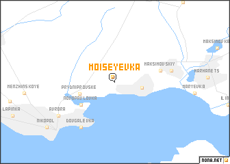 map of Moiseyevka