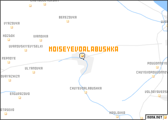 map of Moiseyevo-Alabushka