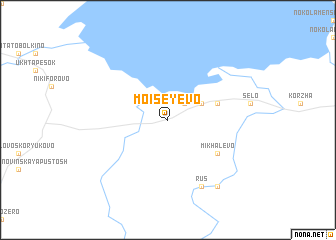 map of Moiseyevo