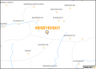 map of Moiseyevskiy