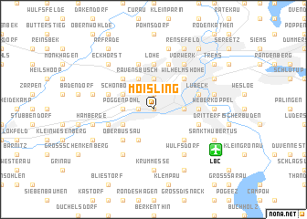 map of Moisling
