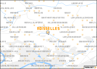 map of Moisselles