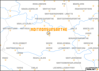 map of Moitron-sur-Sarthe
