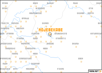 map of Mojebekabe