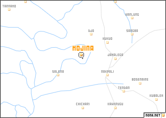 map of Mojina
