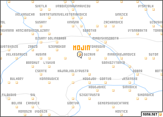 map of Mojín