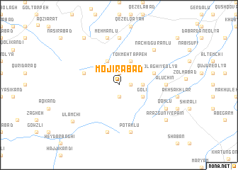 map of Mojīrābād