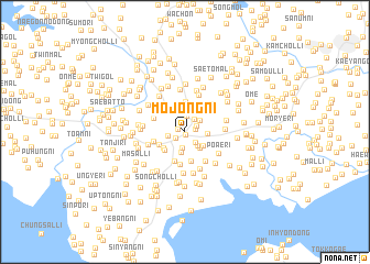 map of Mojŏng-ni