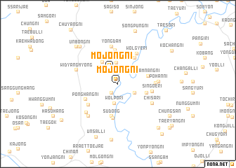 map of Mojŏng-ni