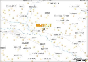 map of Mojsinje