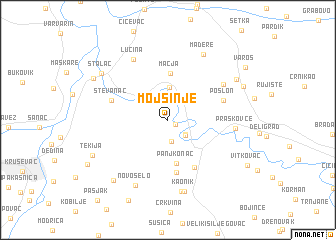 map of Mojsinje