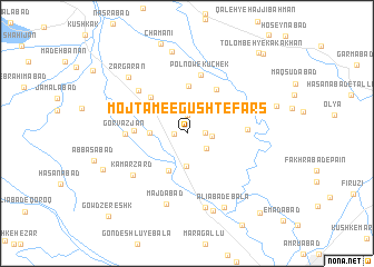 map of Mojtame‘-e Gūsht-e Fārs