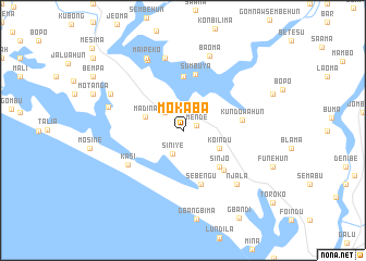 map of Mokaba