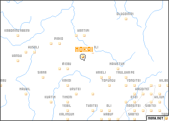 map of Mokai