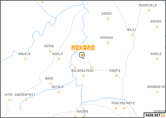 map of Mokamo