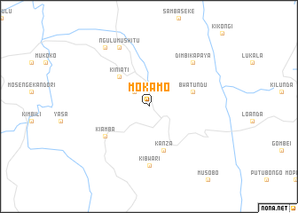 map of Mokamo
