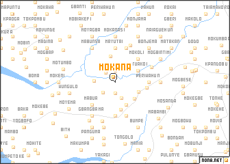 map of Mokana