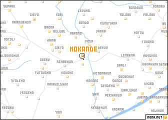 map of Mokande