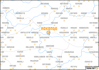 map of Mokande