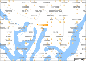 map of Mokane