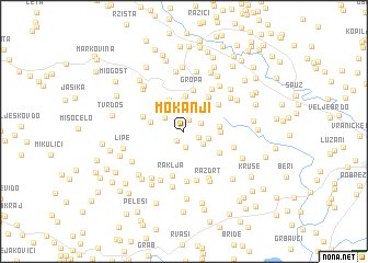 map of Mokanji