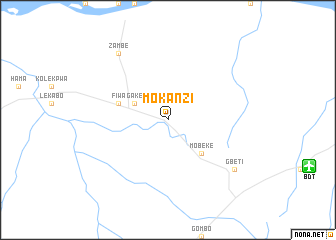 map of Mokanzi