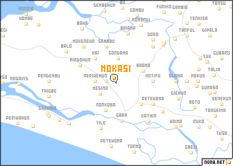 map of Mokasi